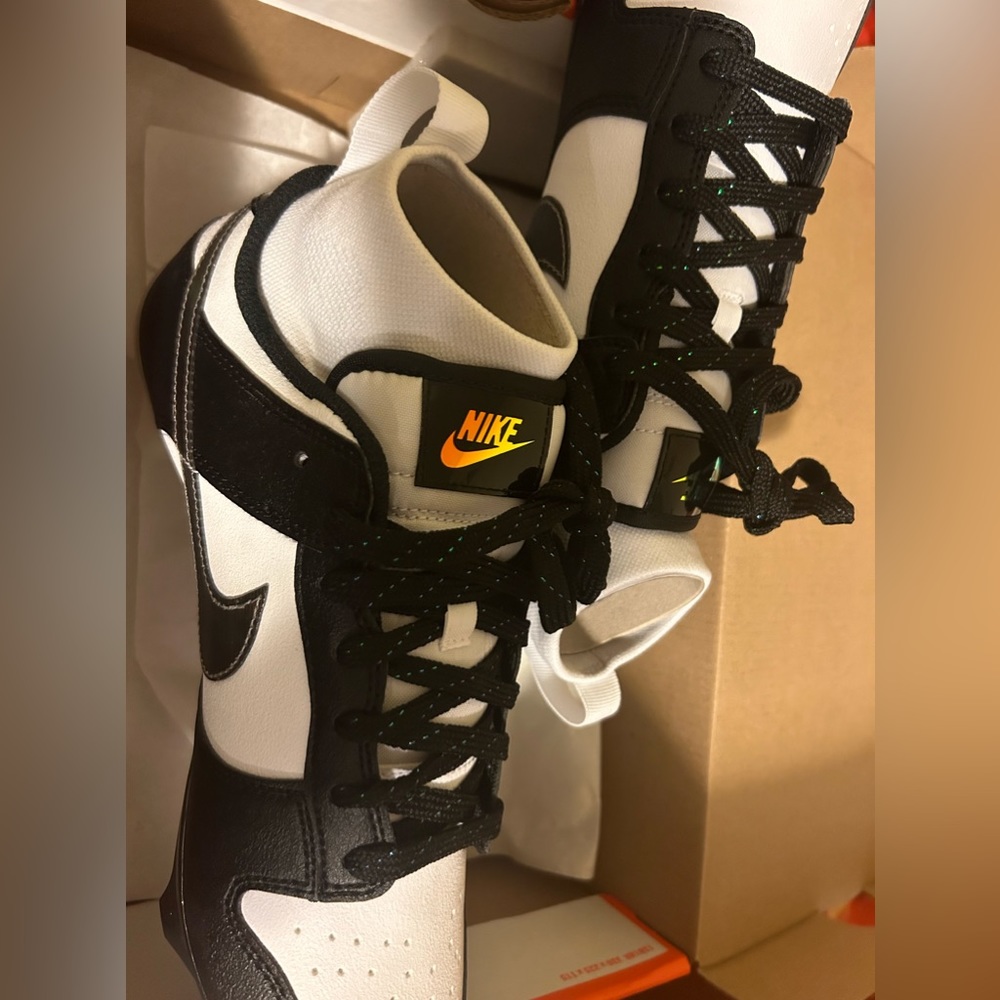 NEW Nike Vapor Edge 360 dunks cleats. “Panda” black white. size 9m dead stock